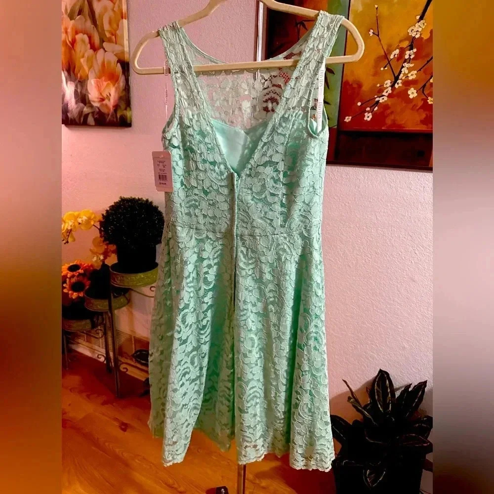 David’s bridal mint lace mini dress size 6 - Picture 5 of 12